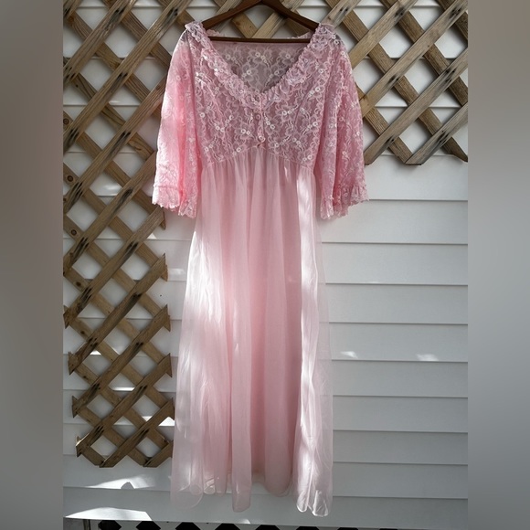 Other - Vintage Pink Nightgown Petticoat